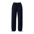 thumbnail image 5 of UKHCCC Women's Sweatpants with Pockets Elastic Waist Casual Drawstring Jogger Pants Cozy Lined Relaxed Fit Lounge Workout Streetwear S-3XL, 5 of 7