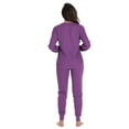 thumbnail image 3 of #followme Womens Thermal Henley Jogger Pant Set 6790-BLK-M, 3 of 3