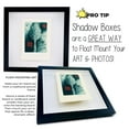 thumbnail image 4 of 14x28 Shadow Box Frame Light Brown Real Wood with a Black Acid-Free Backing | 3/4" of Usuable Depth, 4 of 7