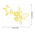 thumbnail image 4 of Etiqueta de la pared 3D Flor Acrílico Espejo Calcomanía Baño Decoración para el hogar Etiqueta autoadhesiva Decoración de la pared del hogar, Dorado tholdsy HA002399-02, 4 of 6