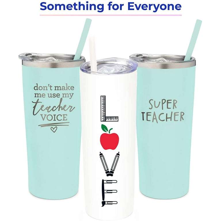 SassyCups Best Teacher Stainless Steel Insulated Tumbler, Teacher