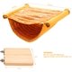 thumbnail image 4 of Litera con hamaca para pájaros, caja nido para pájaros, accesorios para jaulas de pájaros, juguete para pájaros que incluye tabla de asiento para pájaros y 5 bolas de ratán para cacatúas, pinzones, h TUNC Sencillez, 4 of 5