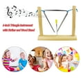 thumbnail image 4 of Amdohai Instrument Triangle de 6 Pouces avec Percussion et Support en Bois Musical, 4 of 7
