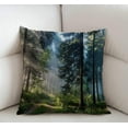thumbnail image 2 of Nature Misty Cotton Linen Throw Pillow Case Cushion Cover Home Office Decorative for Sofa Living Room Square 18 X 18 Inches, 2 of 4