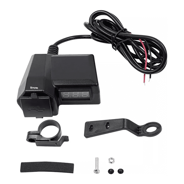 Cargador De Celular Usb Con Pantalla De Voltaje Para Moto