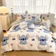 thumbnail image 2 of Juego de cama Disney Stitch Mickey Mouse, sábanas con estampado de dibujos animados, juego de sábanas de poliéster de 4 piezas, juego de colcha, regalo de Navidad, 2 of 5
