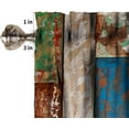 thumbnail image 6 of Wooden Valances Curtains Farmhouse Wood Floor Rustic Planks Wood Grunge Lodge Hardwood Windows Short Curtain Valance for Kitchen Bedroom Bathroom Decor with Rod Pocket, One Panel 54X18 Inches, 6 of 6