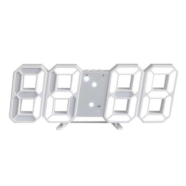 LED Digital Clock Wall Deco Glowing Night Mode Adjastable Electronic Table Clock Wall Clock Decoration Living Room LED Clock