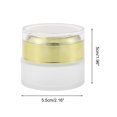 thumbnail image 4 of Unique Bargains 1 Pc Frosted Glass Dispensing Bottle for Bathroom 0.7oz Gold Tone, 4 of 6