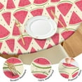 thumbnail image 4 of Watermelon and Beach Theme Table Cover Elastic Edges, Wipeable Surface for Picnics, Camping, and Summer Vibes, 4 of 7