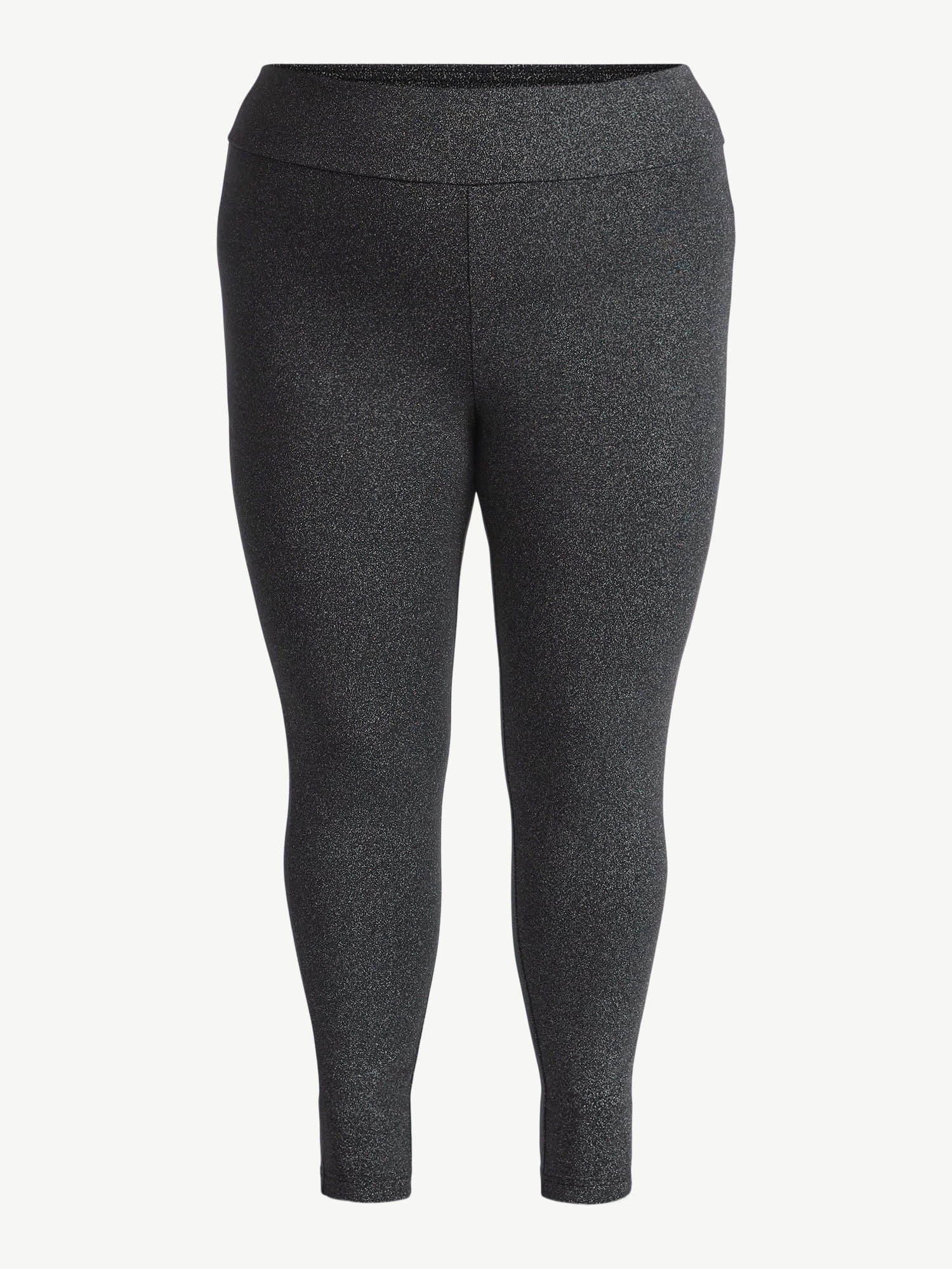 Terra & Sky Women's Plus High Waist Ankle Length Leggings, 27" Inseam, Sizes 0X-5X