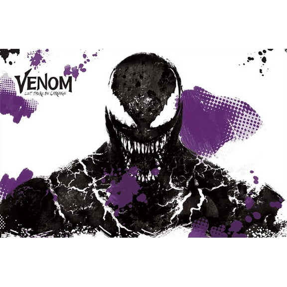 Marvel Venom: Let There be Carnage - Black and Purple Wall Poster, 22.375" x 34"
