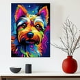 thumbnail image 3 of Australian Terrier Dog Canvas Wall Art Colorful Pets Graffiti Highland Canvas Oil Painting Canvas Print Street Art Modern Artwork Living Bedroom Bathroom Home Office Decor, 3 of 4