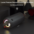 thumbnail image 3 of Bocina Bluetooth Altavoz Rgb Portátil Impermeable Recargable negro, 3 of 4