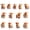 13Pcs/Set, variant on Christmas Ornaments Highland Cow Decor Christmas Tree Decorations Cute Acrylic Cow Pendants Cartoon Cow Decorative