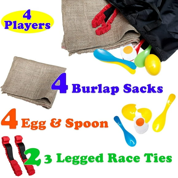 Juegos al aire libre Shop Square para 4 jugadores Carrera de sacos de papa