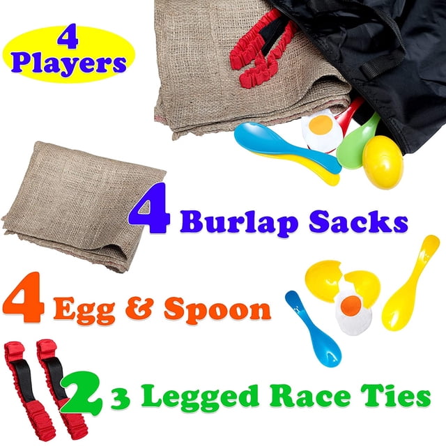 Juegos al aire libre Shop Square para 4 jugadores Carrera de sacos de papa