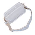 thumbnail image 2 of BOROCO Bolso De Mensajero Transparente De PVC Para Mujer, Bolso Portátil Con Correa De Hombro Ajustable Para Conciertos, Eventos Deportivos, Parque Para Mujer(Blanco), 2 of 5