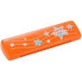 thumbnail image 1 of Minkissy Durable Orange Plastic Harmonica Instrument 16 Holes for Creative Music and Musical, 1 of 8