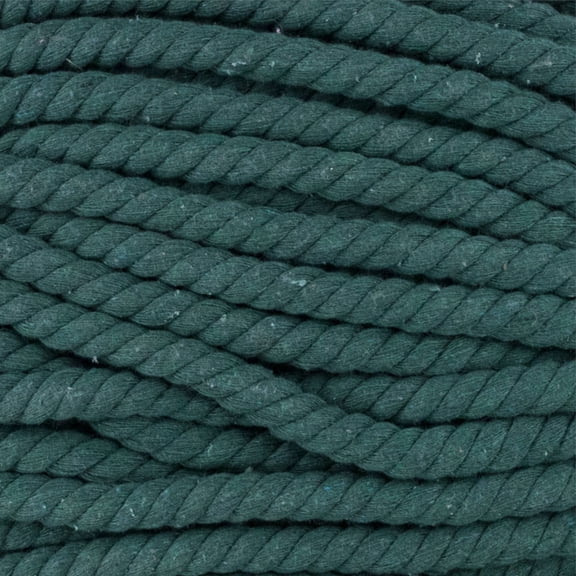 Super Soft 3 Strand Twisted Cotton Rope - Multiple Colors to Choose from in Various Diameters and Lengths