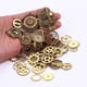 thumbnail image 3 of Cateissary 40 Uds., joyería, fabricación de Metal, suministros de engranajes DIY mixtos Vintage, accesorio mecánico Steampunk, rueda, Artesanía Dorado, 3 of 6