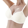 thumbnail image 3 of UngA Everyday Bras for Women Comfort Revolution Full-Coverage Wirefree Bra for Women White,M, 3 of 3