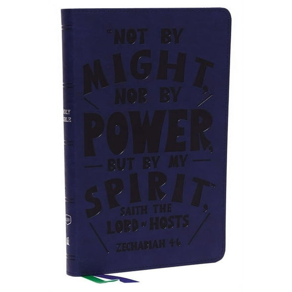 KJV Holy Bible: Thinline Youth Edition, Blue Leathersoft, Red Letter, Comfort Print: King James Version (Verse Art Cover, (Hardcover)