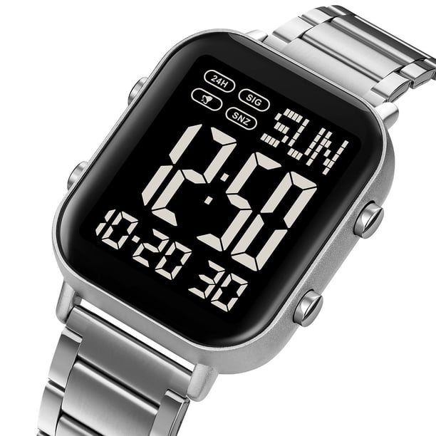 Reloj Digital Deportivo para Hombre, Resistente Al Agua y con Pantalla Luminosa, Ideal para Senderismo, Camping, Correr, Nadar y Otros Deportes.