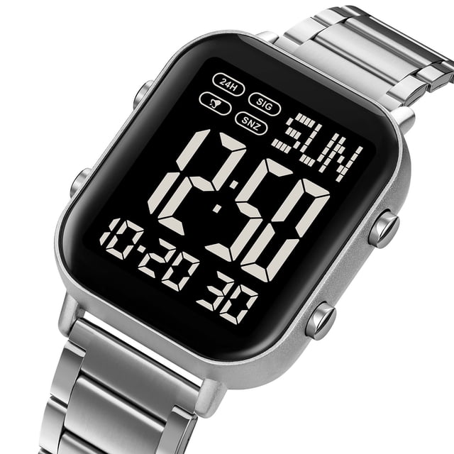 HaoXun Men's Outdoor Sports Digital Watch - Waterproof with Luminous Display, Rugged Design for Hiking, Camping, Running, Swimming and Outdoor Activities