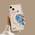 thumbnail image 3 of Aircraft Love Heart Couple Phone Case For iPhone 13 11 12 14 15 Pro Max Mini XS Max XR SE 14 Plus Plane Transparent Cover Fundas, 3 of 5