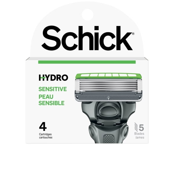 Schick Hydro Skin Comfort Sensitive 5 Blade Razor Refills, 4 Count