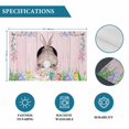 thumbnail image 6 of Easter Bunny Placemats Set of 8, Eggs Cute Rabbit Pink Wooden Grain Farm Placemats for Dining Table, Place Mats for Kitchen Tabletop, Waterproof Wipeable Dining Table Mats Set, 6 of 9
