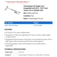 thumbnail image 2 of Turbocharger Oil Supply Line - Compatible with 2013 - 2017 Ford Taurus 2.0L 4-Cylinder GAS 2014 2015 2016, 2 of 2