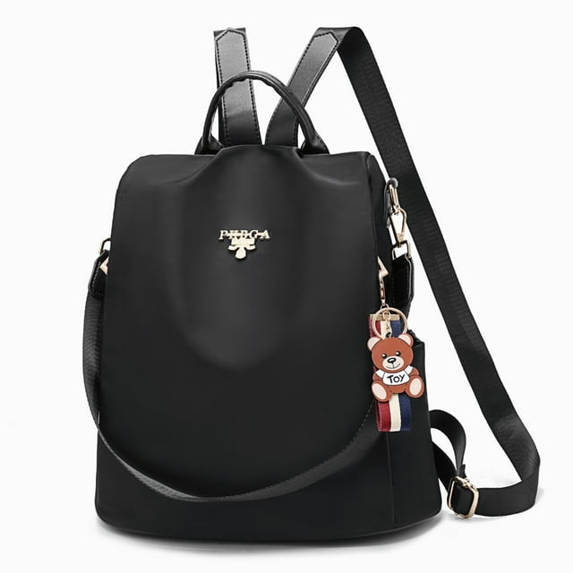 Mochila Mujer Moda Oxford Impermeable correas hombro moda NEGRO Oxford mochila, casual, dama