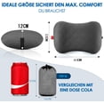 thumbnail image 2 of Almohada inflable de viaje para acampar con funda de cojín extraíble, almohada ergonómica, cómoda almohada para el cuello para viajes/al aire libre, almohada inflable para el cuello de viaje,, 2 of 5
