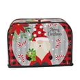 thumbnail image 2 of Gaeub Gnome And Buffalo Plaid Print 2 Slice Toaster Cover, Toaster Bags,Small Appliance Toaster Cover for Kitchen,Toaster Oven Dustproof Cover, 2 of 7