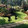 thumbnail image 4 of 2Pcs Black Dog Stake Metal Dog Garden Decor Art Dog Silhouette Statues Garden Decorative Dog Ground Insert Lawn Ornaments for Outside Outdoor Dog Lover Gifts 8.6/8.3x11.8Inch, 4 of 8