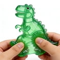 thumbnail image 5 of Dinosaur Squeeze Stress Relief Toy, Ultra-Soft Fabric Emotional Healing Stress Relief Toy, Lifelike Details Cozy Companion for Home, Office, Bedroom & Relaxation Spaces, Pink, 5 of 5