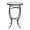 Grey+Black, variant on Outdoor Side Table Round Top Mosaic Ceramic Tiles Curved Iron Legs 13.75 In D 13.75 In W 21.4 In H