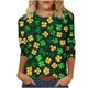 thumbnail image 1 of Camiseta de Moda de Cuello Redondo Impresa para Casual, Fiesta, Trabajo Y Vacaciones, 1 of 5