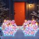 thumbnail image 5 of XWSHYW Decoraciones Navideñas Caja de Regalo de Navidad y Película de Pvc, Luminosa, Colorida, Decoración Navideña, Árbol de Navidad, Copo de Nieve Colgante, 5 of 5