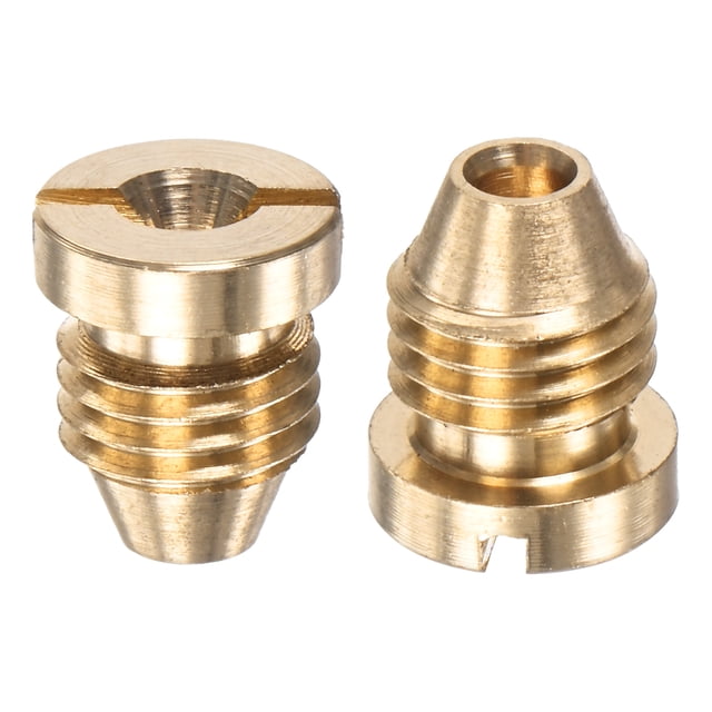 Uxcell 2-Pack Boquilla de Orificio de Cañón de Espuma, Consejos de Conector de Rosca Universal de Latón de 1.1mm