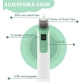 thumbnail image 5 of Nasal Aspirator for Baby Electric Nose Aspirator for Toddler Baby Nose Aspirator Adjustable 6 Levels of Suction Automatic Nose Cleaner with 2 Size Nozzles 1 Clip for Newborns and Infants (Green), 5 of 7