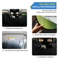 thumbnail image 2 of Lotus Flower Blooming Car Windshield Sun Shade Foldable Car Front Window Visor Heat and UV Protection 57x31.5, 2 of 8