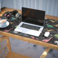 thumbnail image 3 of Long Mouse Pads for Desk,Dinosaur and Palm Tree Pattern Desk Mats on Top Of Desks, Desk Mouse Pad Extra Large with 3mm Non-Slip Base and Stitched Edge for Gaming,Office,Work,Home 35.4"x15.7", 3 of 6