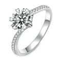 thumbnail image 6 of 1ct Round Cut AAA Cz Twisted Band Women's 925 Silver Engagement Ring Size 4-9.5, 6 of 6