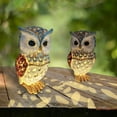 thumbnail image 6 of Loespoir Solar Owl Outdoor Lights, Hollow Resin Owl Statue For Garden Patio, Yard Decor Waterproof Auto Solar Light, Pathway, Decorative, No Wiring, 6 of 9