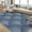 Blue, variant on Area Rug Washable Rugs Geometric Rainbow Area Rug for Living Room Bedroom Modern Abstract Office Carpet Low Pile Neutral Soft Nursery Rug Farmhouse Floor Cover 2'x6' /5'x7'/6'x9'/8'x10'/9'x12'