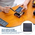 thumbnail image 4 of Uxcell 8 piezas 3V 0.375W 0.125A paneles solares mini para células fotovoltaicas solares pequeñas carga 2.05" x 2.05", 4 of 6