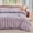 Light Purple-white, variant on Striped Duvet Cover Set 100% Washed Cotton Linen Like Super Soft Chic Bedding Set 3 Pcs Tannish Linen Grey-White Full